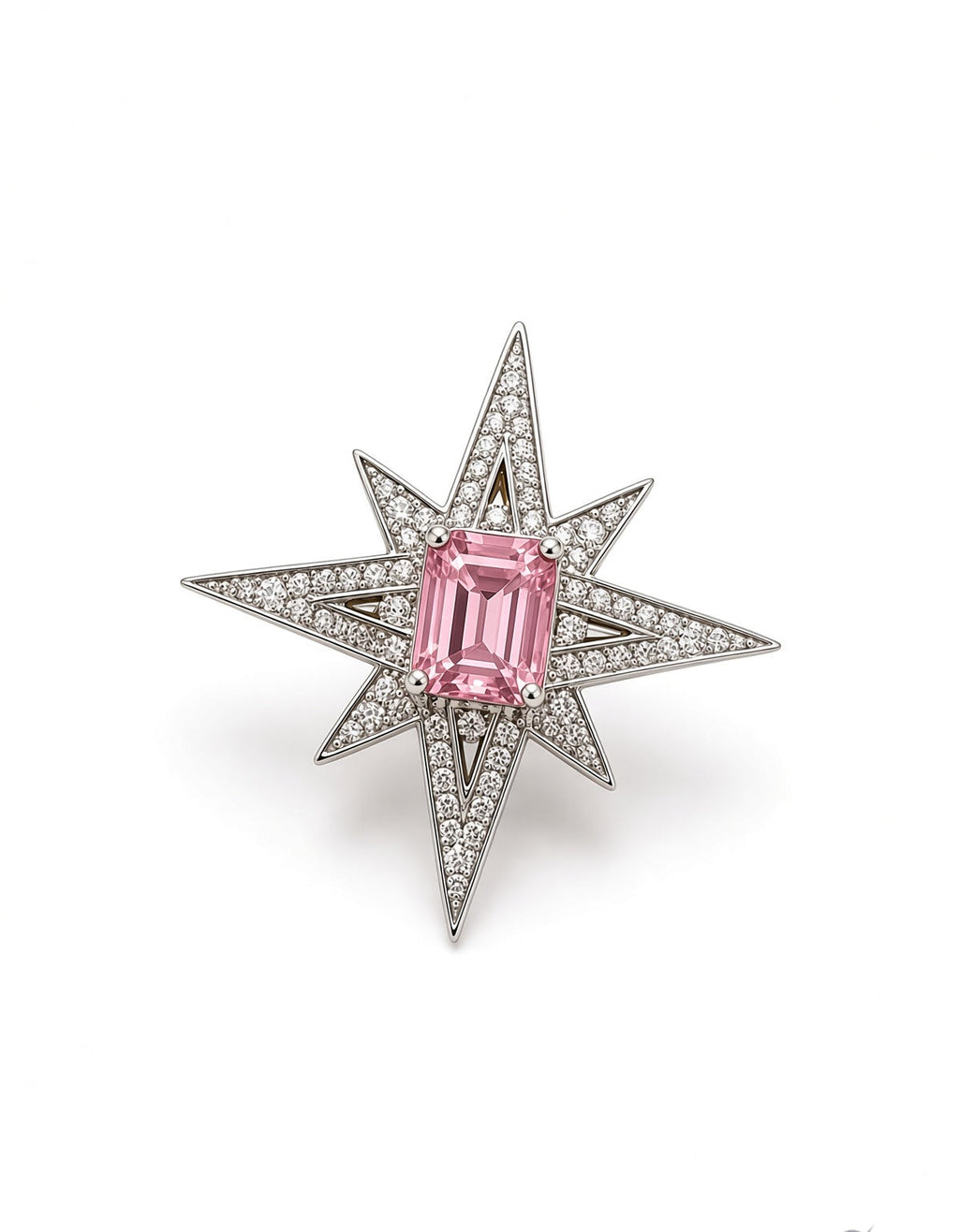 Pink Star Brooch