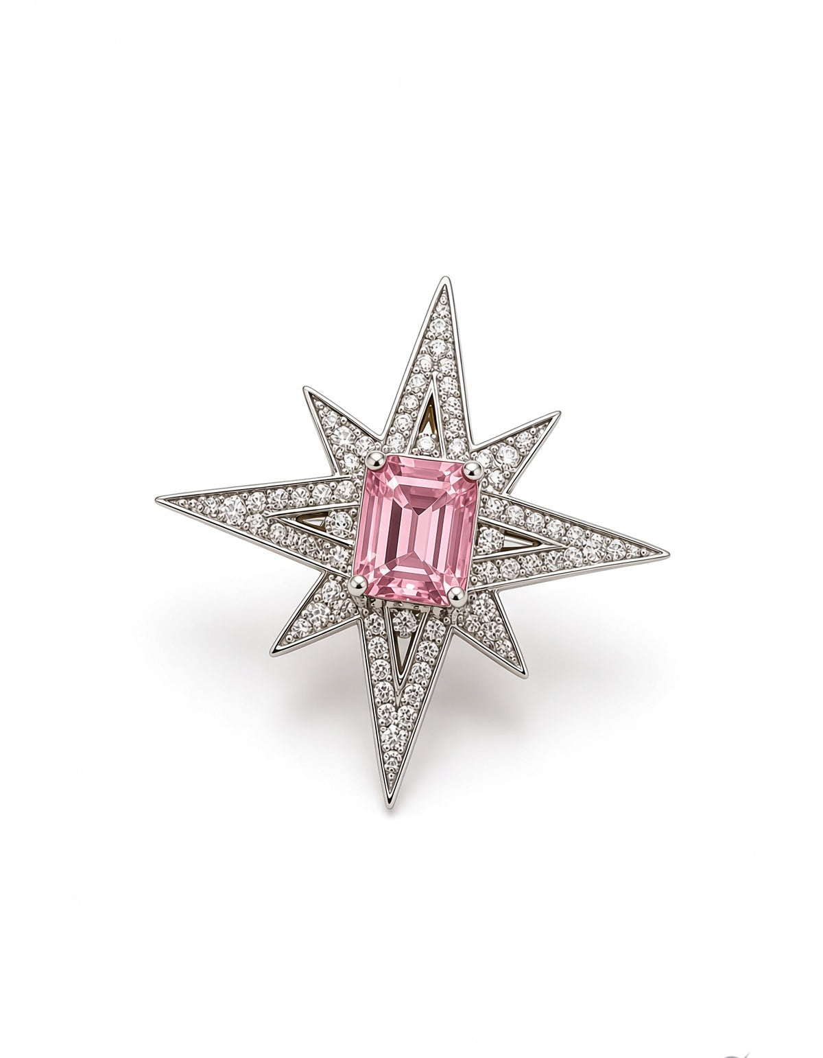 Pink Star Brooch