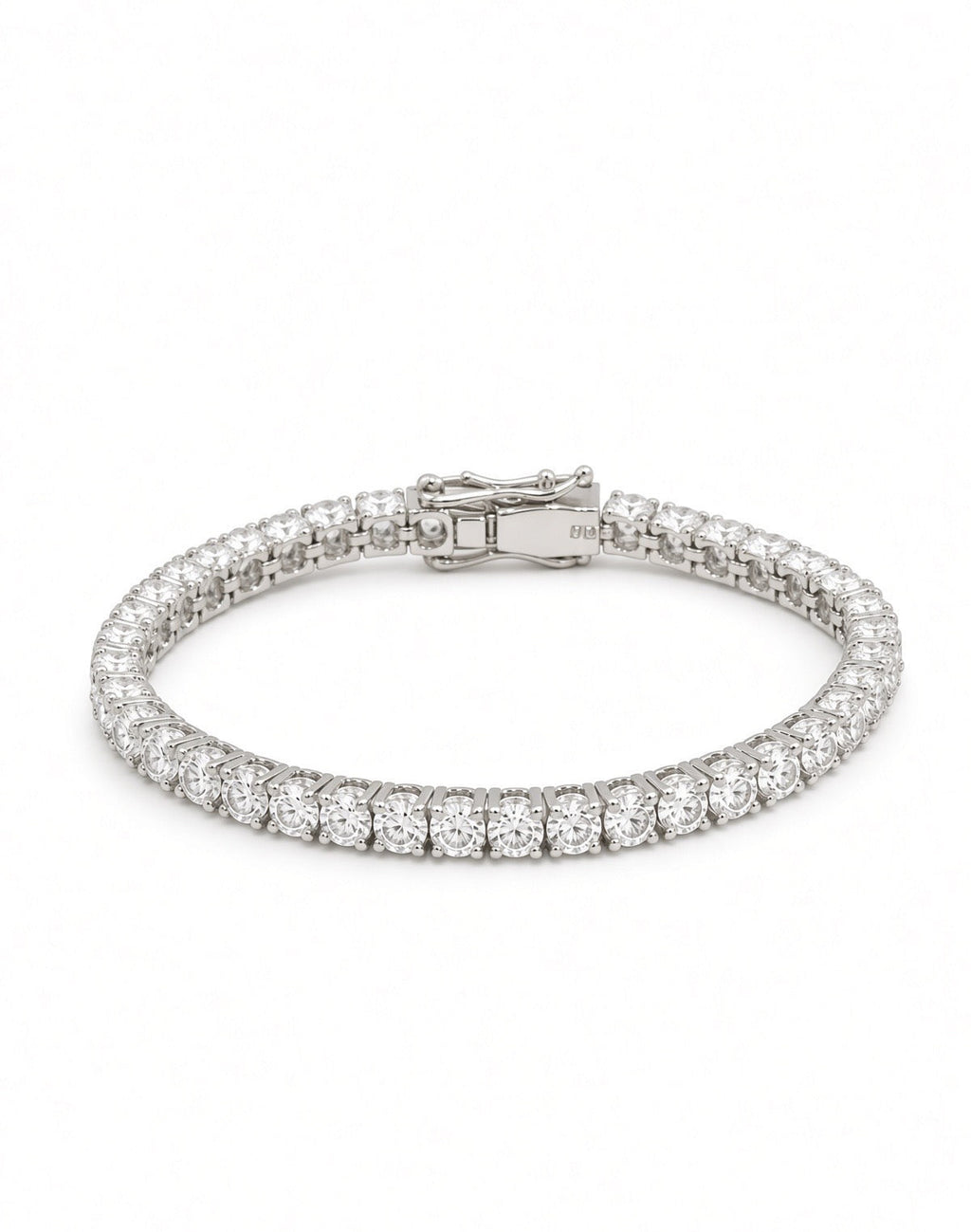 4mm White Tennis Bracelet