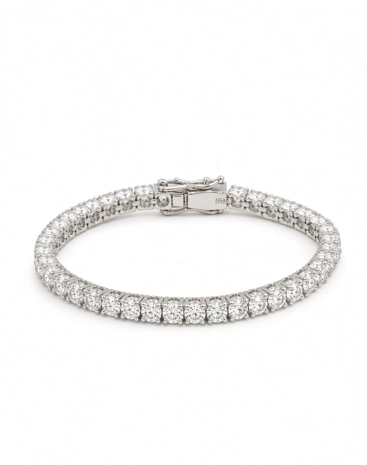 4mm White Tennis Bracelet