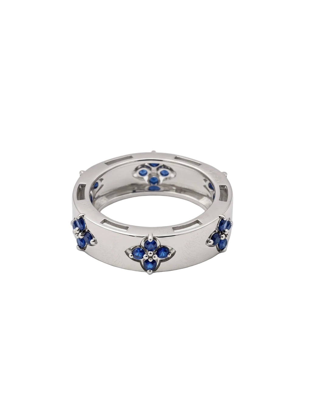 Plus Blue Sapphire Ring
