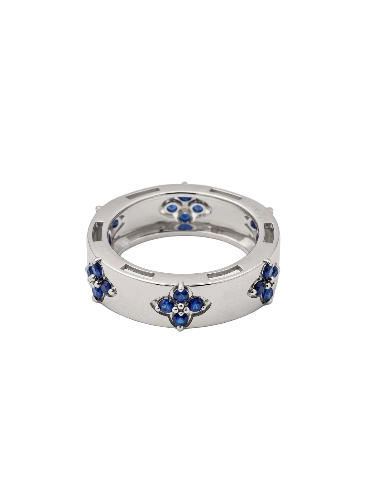 Plus Blue Sapphire Ring