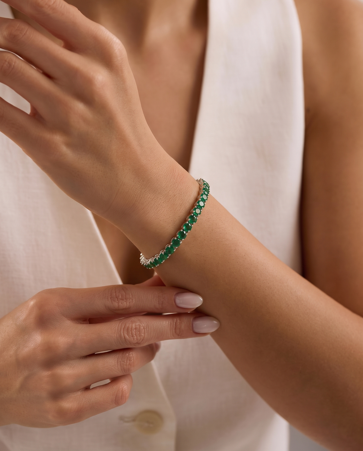 Forest Tennis Bracelet