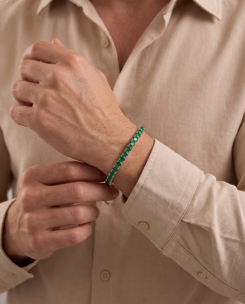 Forest Tennis Bracelet