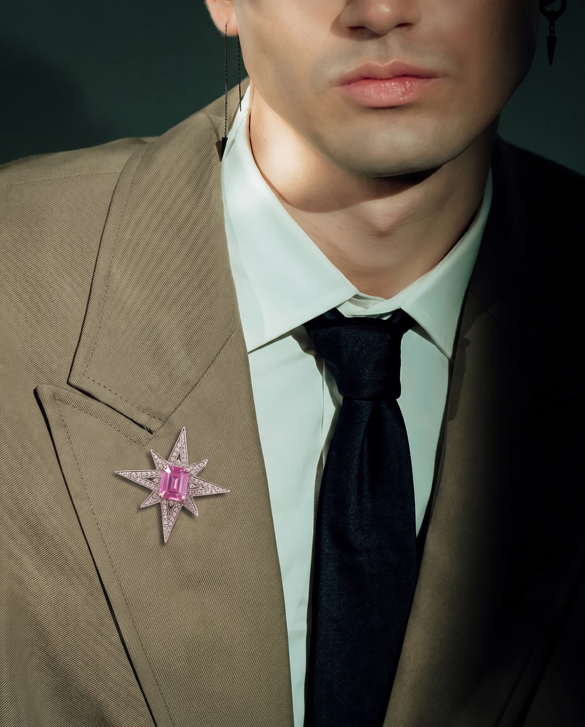 Pink Star Brooch
