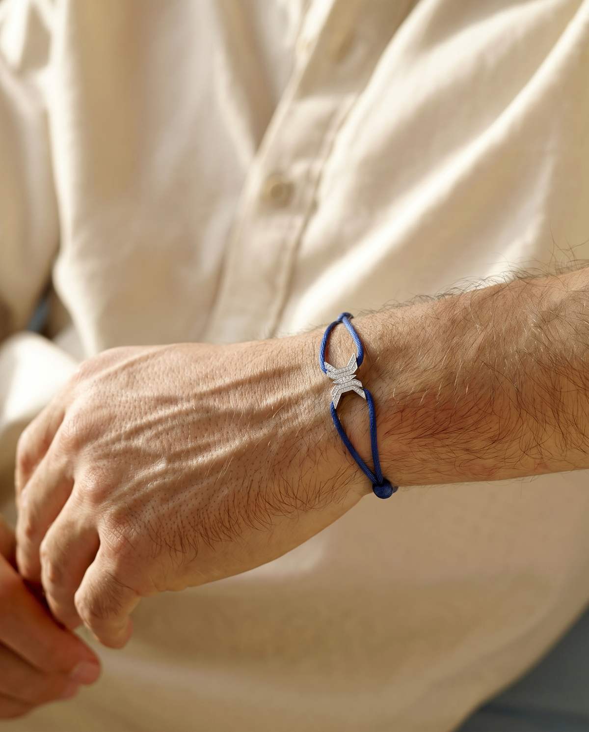 Signature X Dark Blue Cord Bracelet