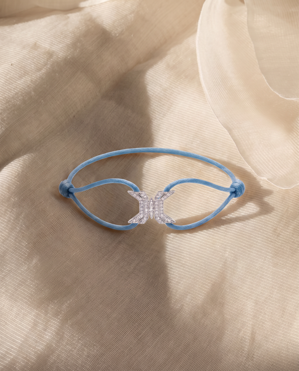 Signature X Light Blue Cord Bracelet