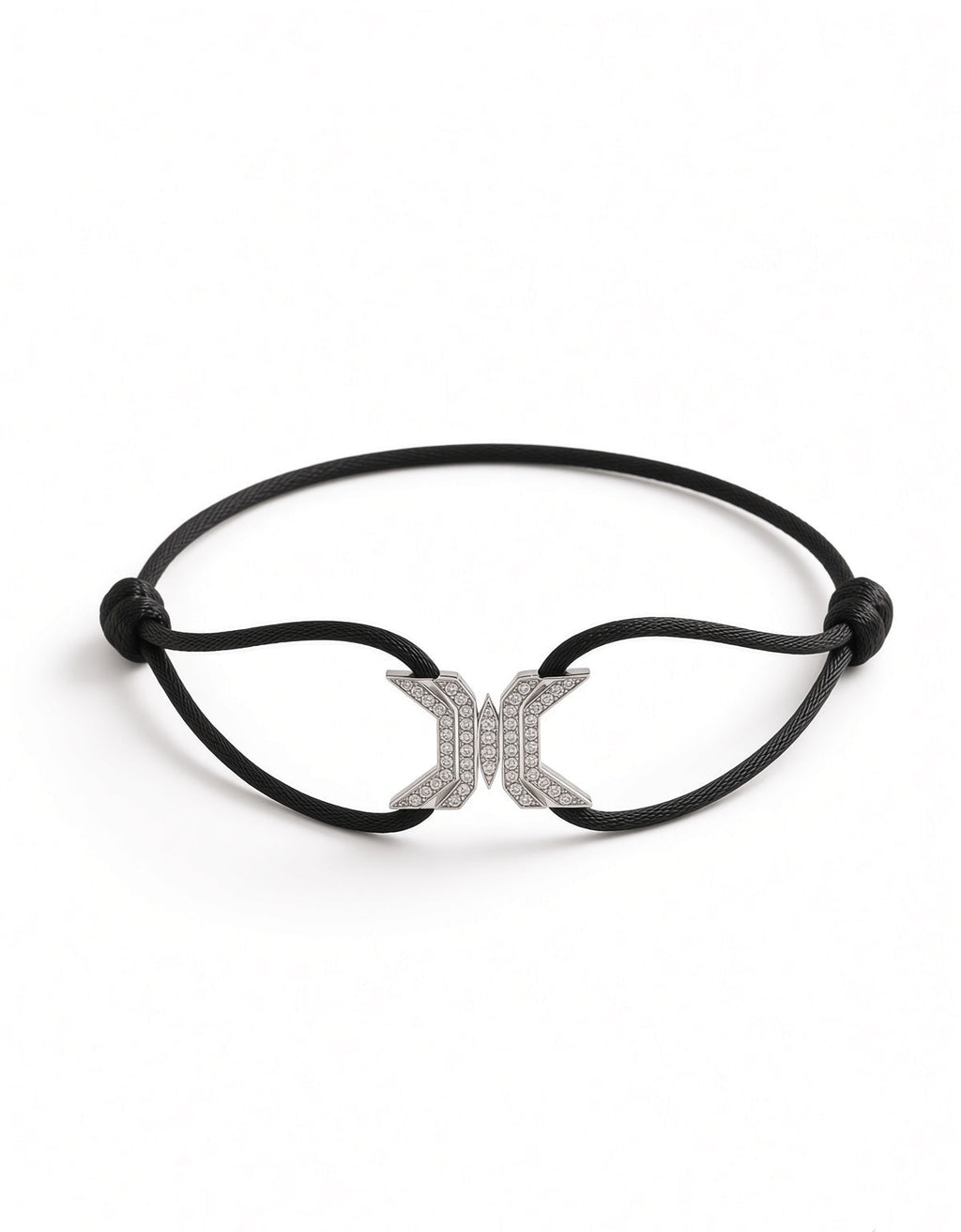 Signature X Black Cord Bracelet