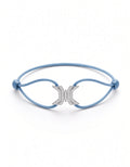 Signature X Light Blue Cord Bracelet